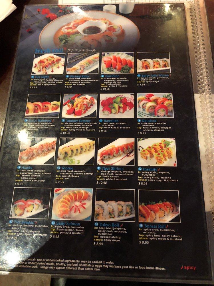 Menu at Say Sushi restaurant, Maricopa