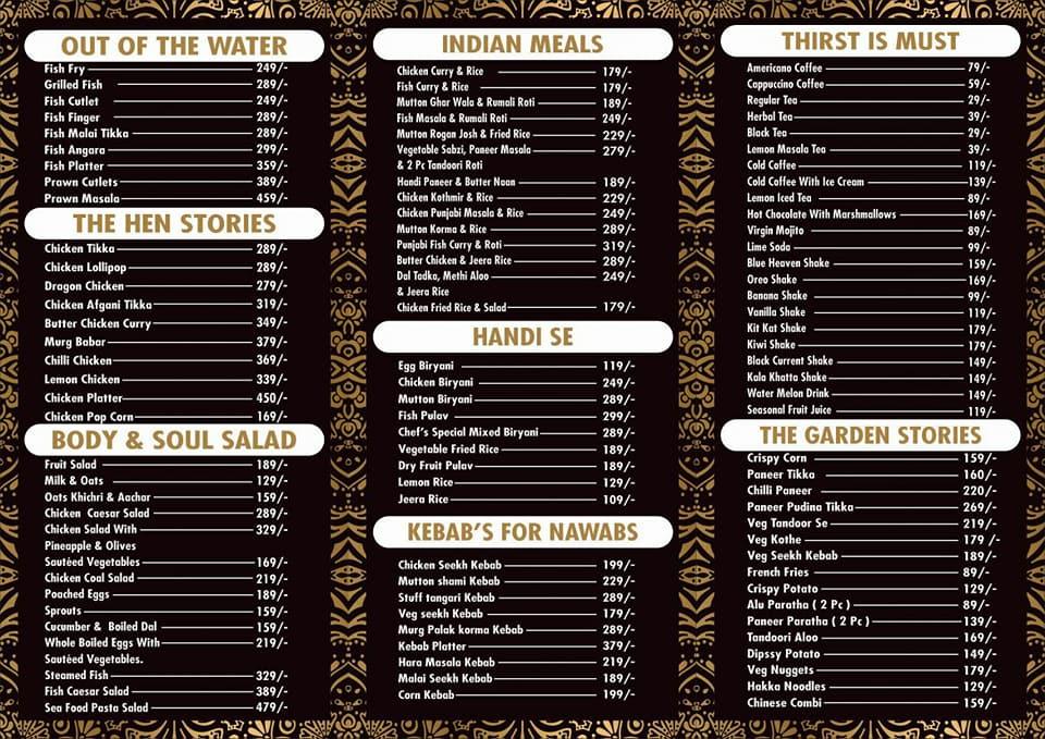 8 Plates Cafe & Restaurant menu