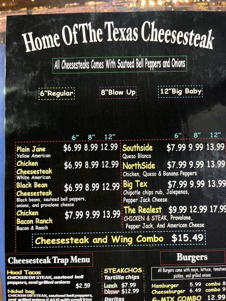 Carta del restaurante Southside Steaks and Cakes, Dallas