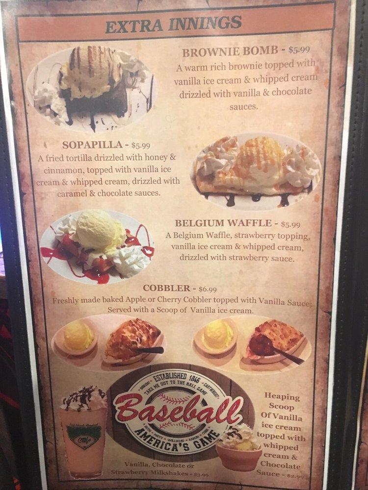 Menu at BIG BATS CAFE, Stevensville