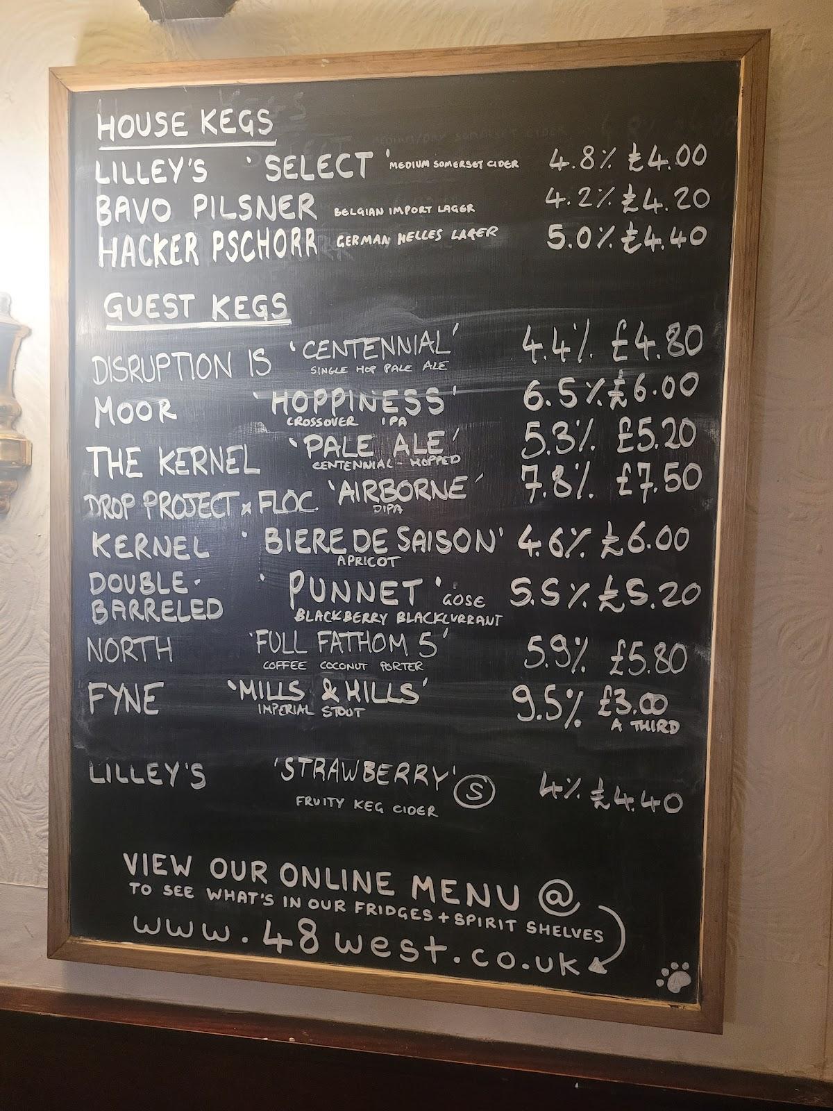 Menu at The Hope pub & bar, Carshalton, 48 West St
