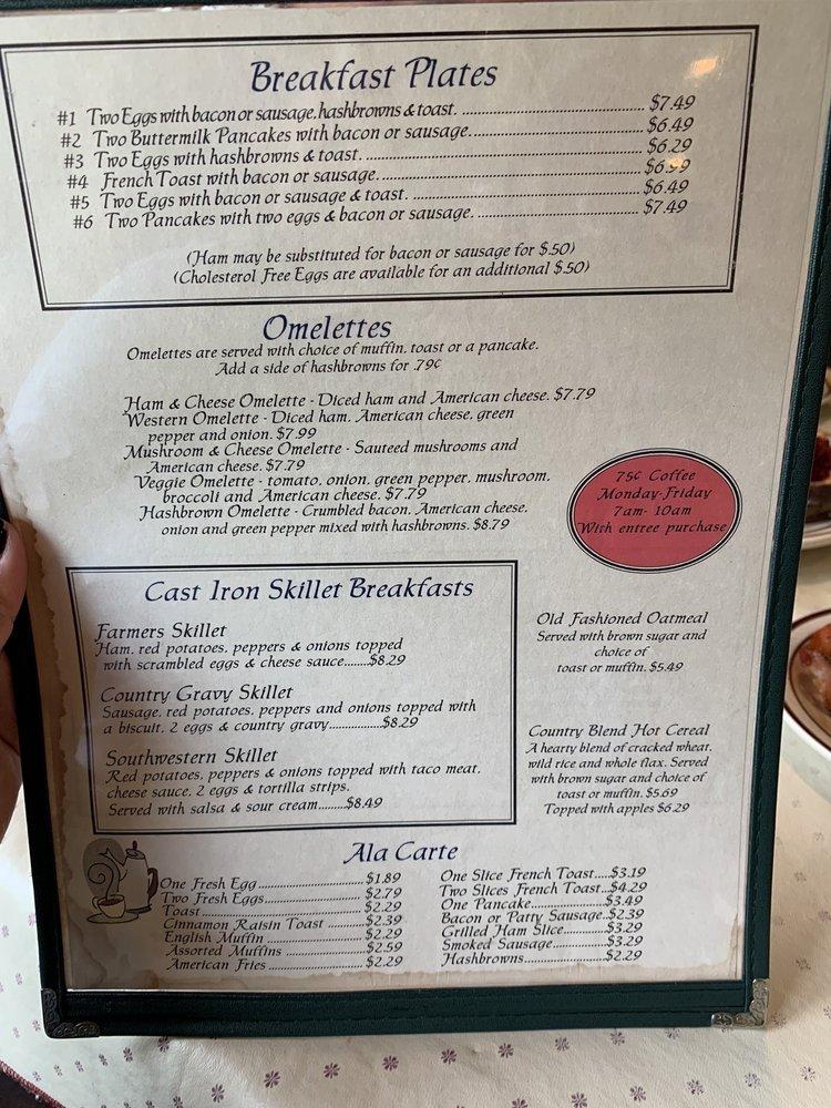 Menu at Forest Lake Restaurant, Grand Rapids