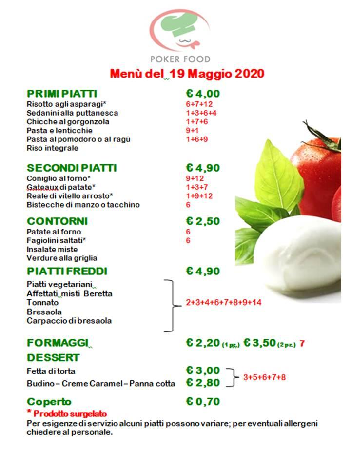 Menu di Poker Food 