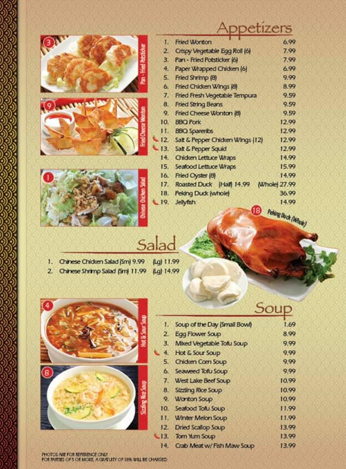 Menu at Four Seasons Chinese Restaurant, Clovis