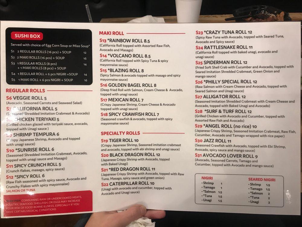 Menu at Teriyaki Box (Kennesaw) restaurant, Kennesaw