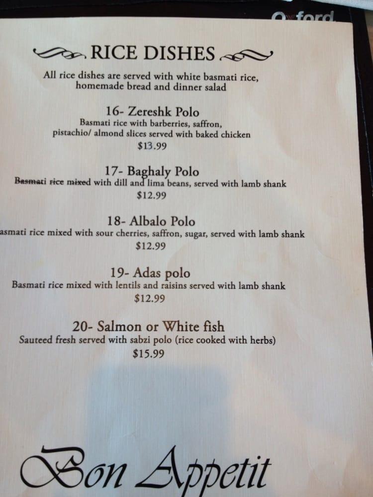 Menu at Atlas Mediterranean Kitchen restaurant, Simi Valley