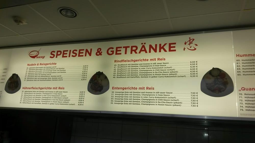 Speisekarte von Quang Asia Kitchen restaurant, Erlangen