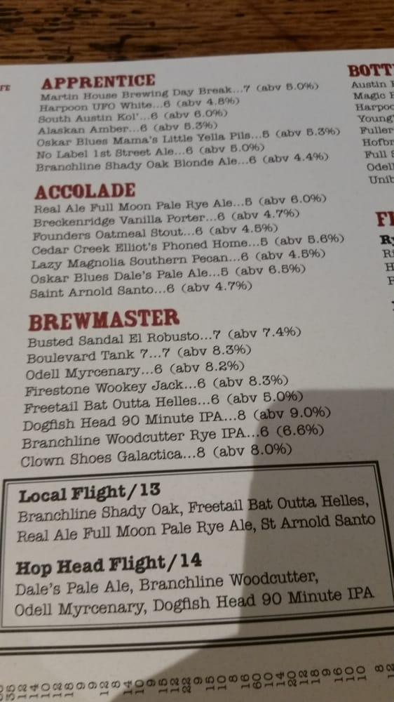Menu at Whiskey Cake Kitchen & Bar, San Antonio, La Cantera Pkwy Suite