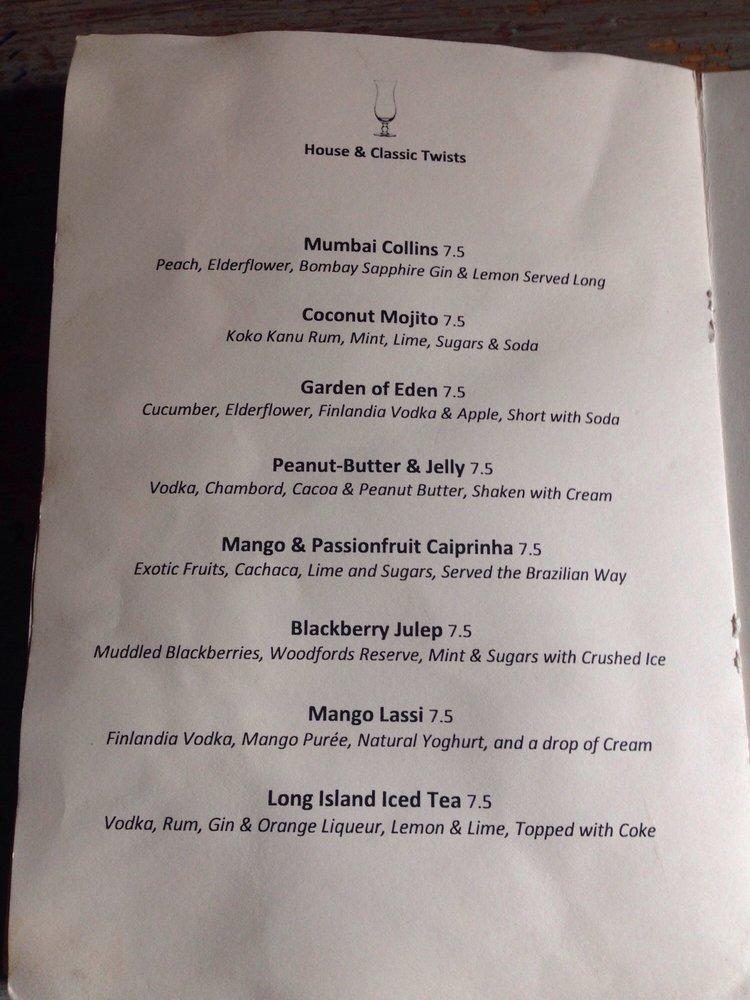 Carta del pub y bar Brass Monkey, Liverpool, 35 School Ln