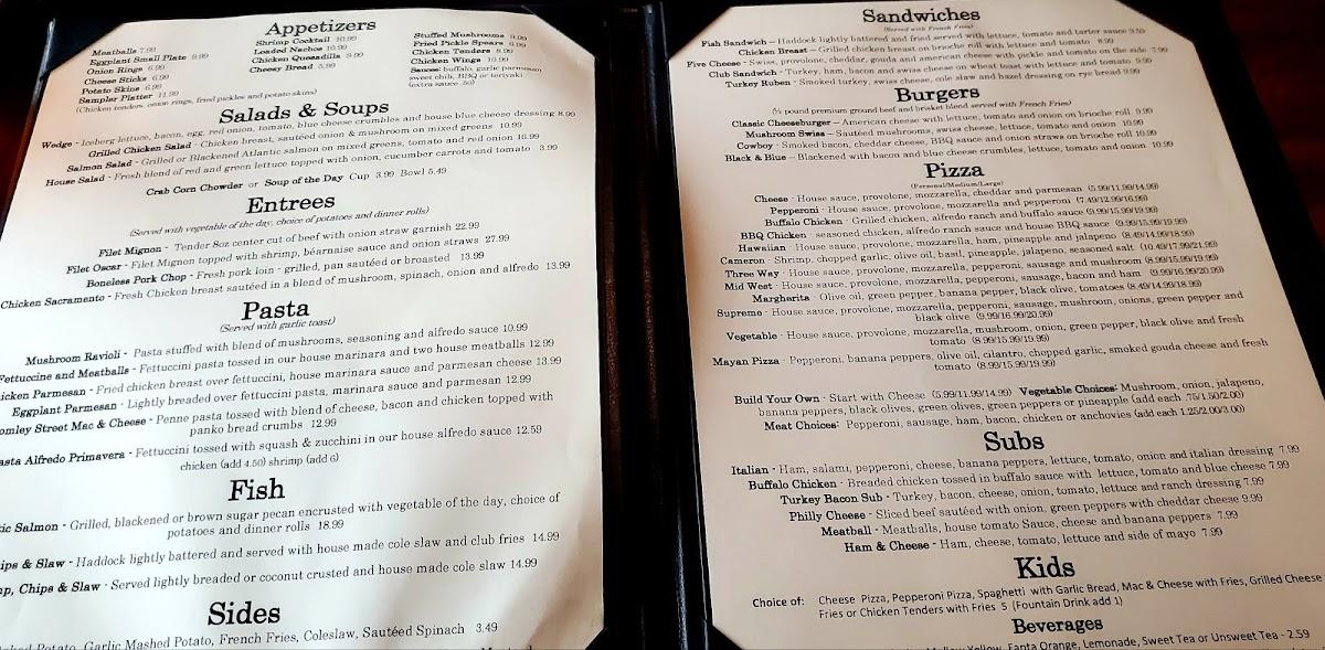 Menu at Jackie Ray's Grill pub & bar, Ashville