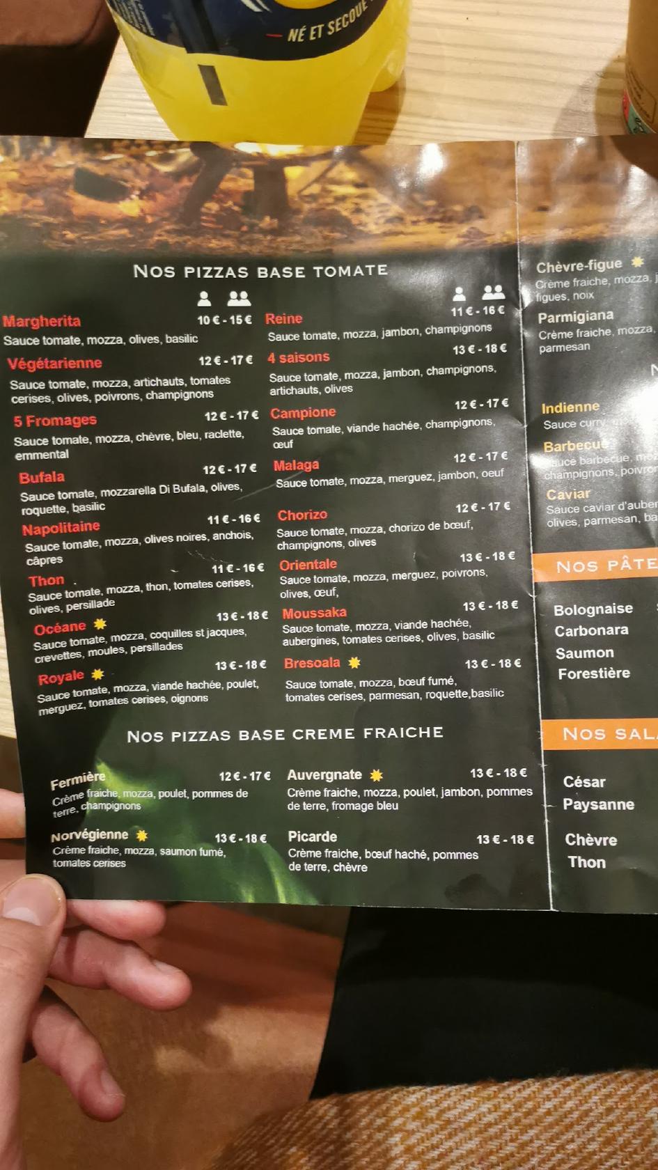 Carta del restaurante Wood Factory PIZZA AU FEU DE BOIS Halal, Nanterre