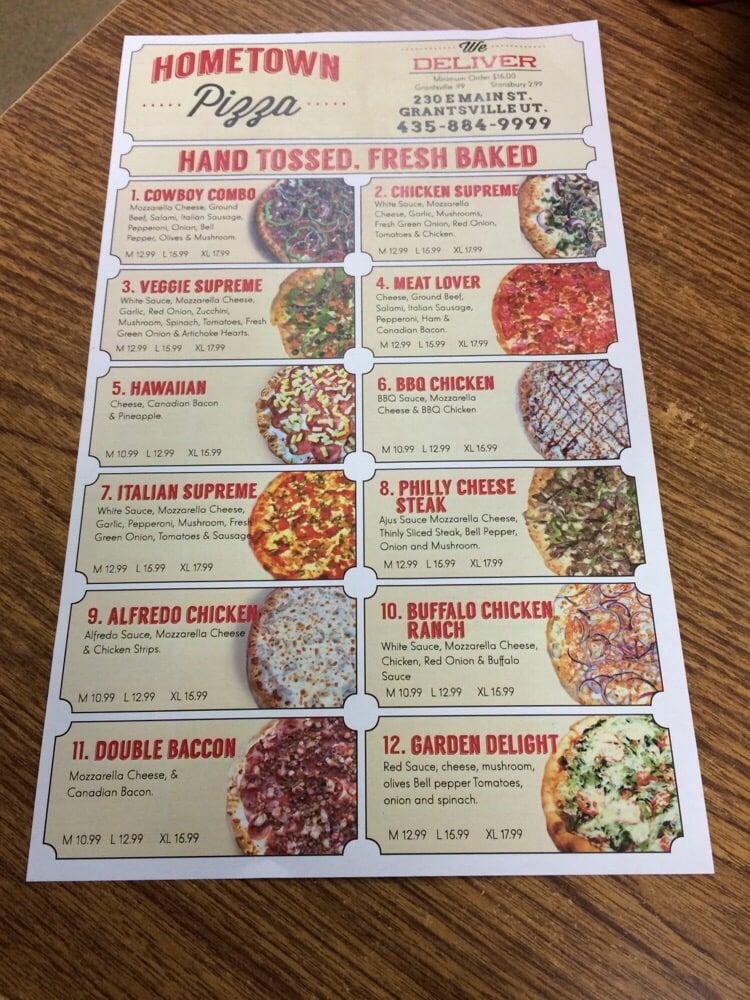 Menu at Hometown Pizza pizzeria, Grantsville