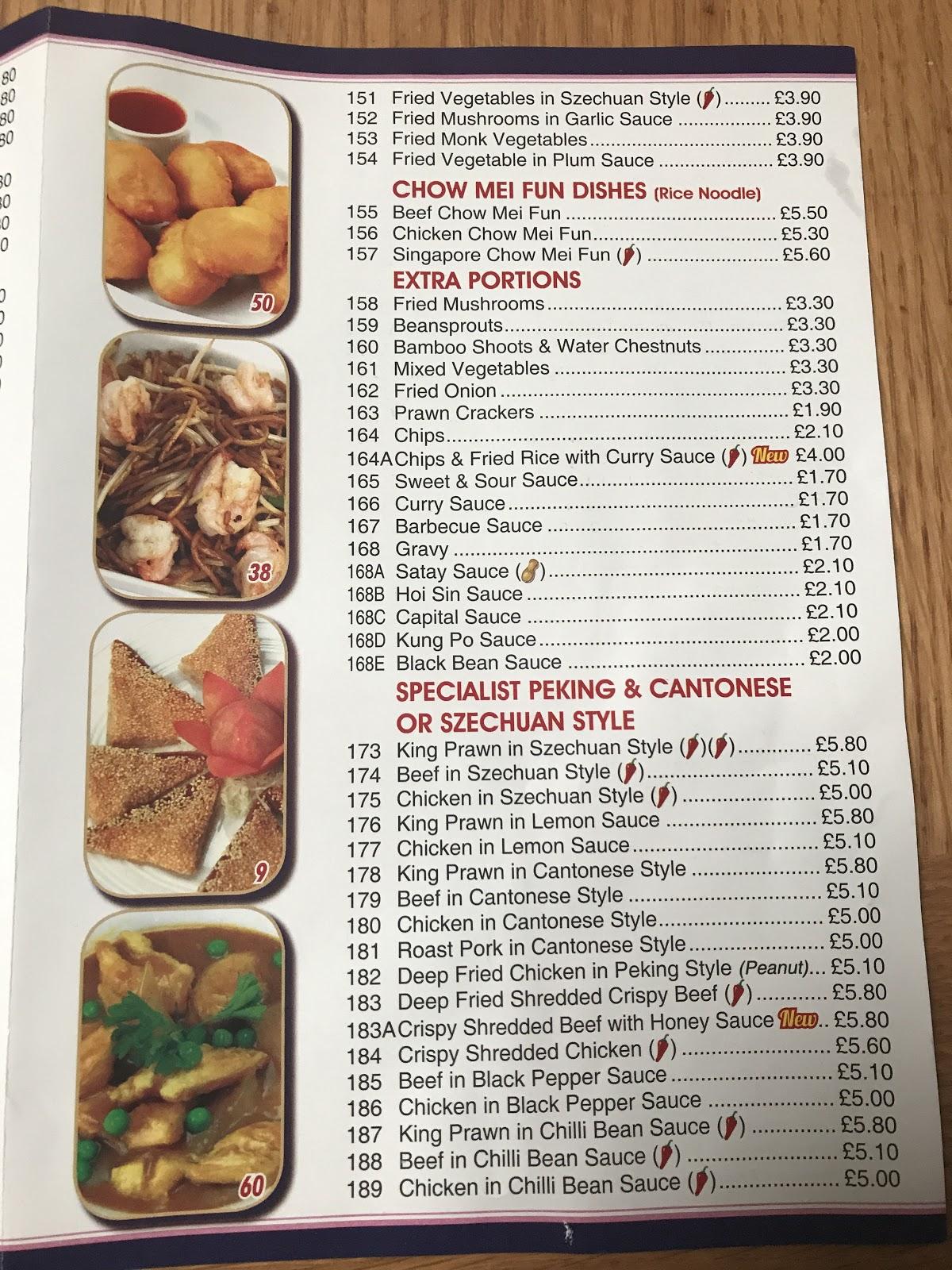 Menu at Mr Tang fast food, Dereham, 29 High St