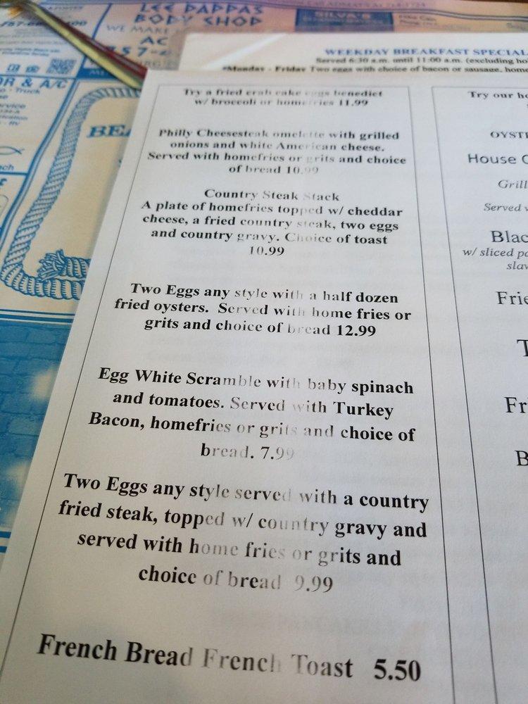Menu at Beach Pub, Virginia Beach, Laskin Rd