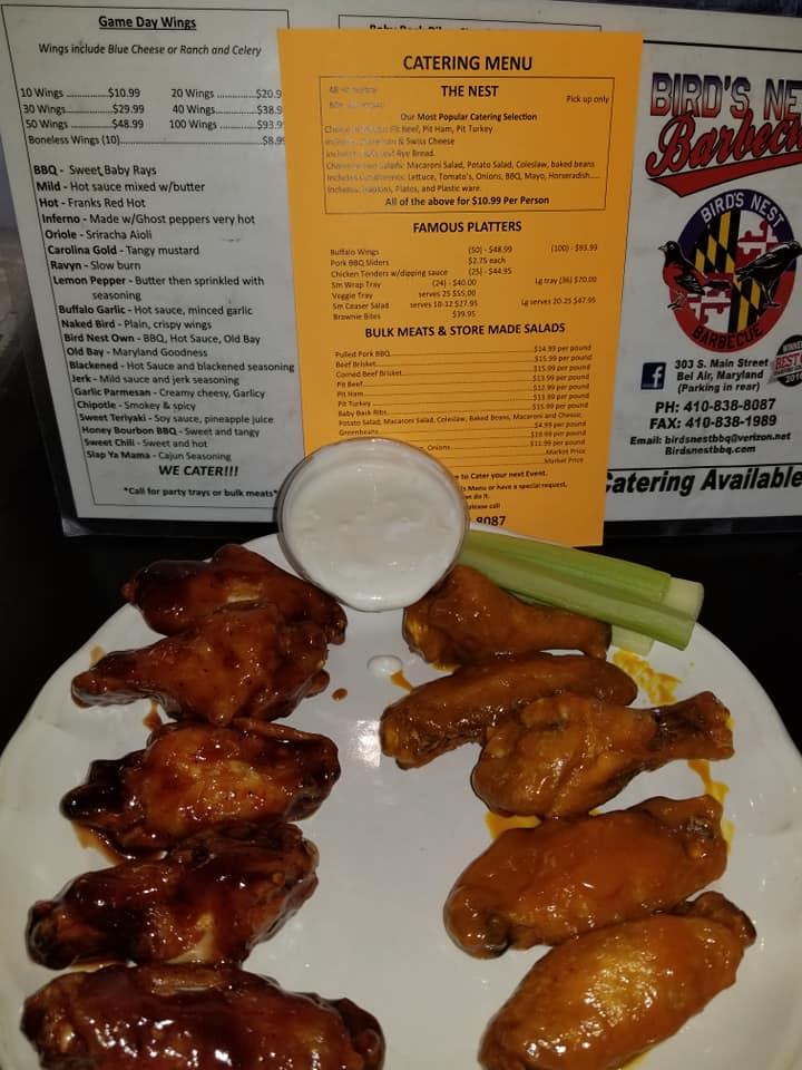 Menu at Birds Nest BBQ, Bel Air