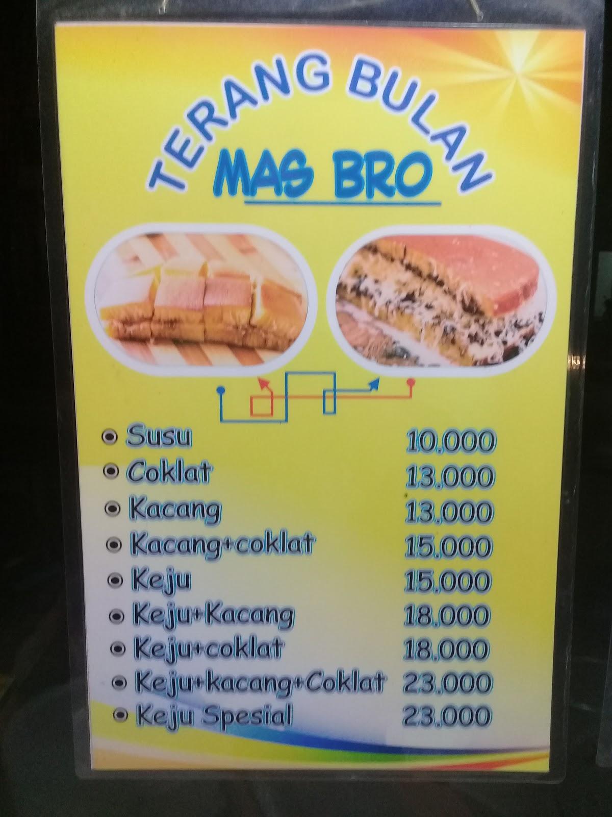 Menu At Martabak And Terang Bulan Masbro Bumi Sempaja Cafe Samarinda