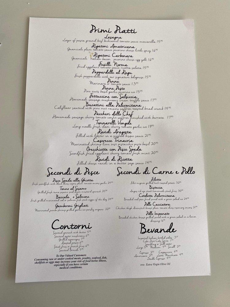 Menu at La Bella Sicilia // Sauce Boss desserts, Mechanicsburg