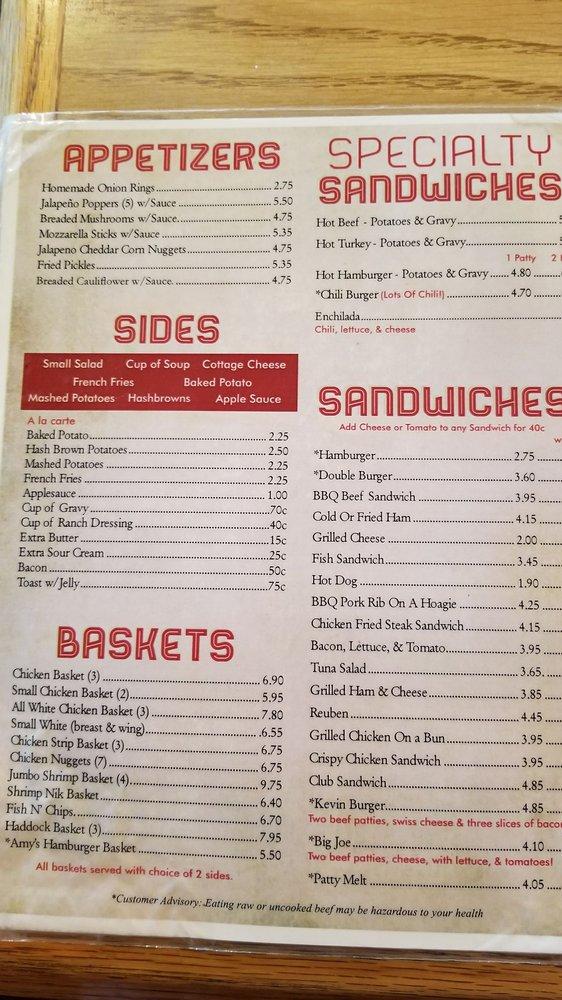 Menu at Merricks Ranch House restaurant, North Platte