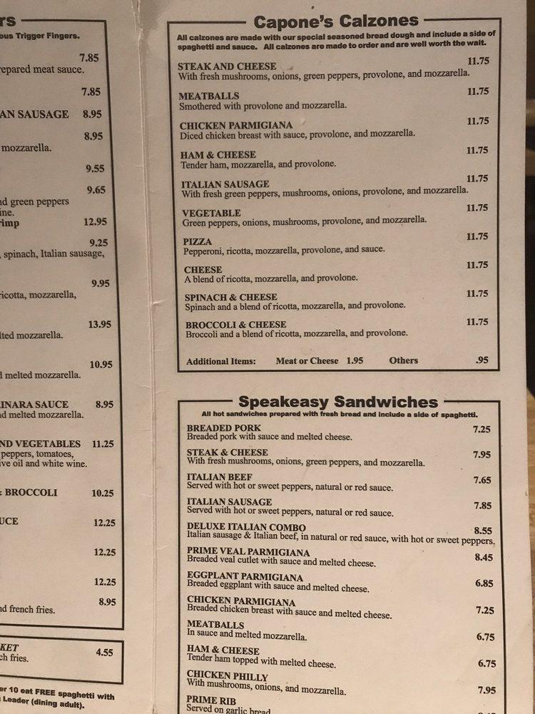 Menu at Untouchables Pasta & Pizza pizzeria, Largo