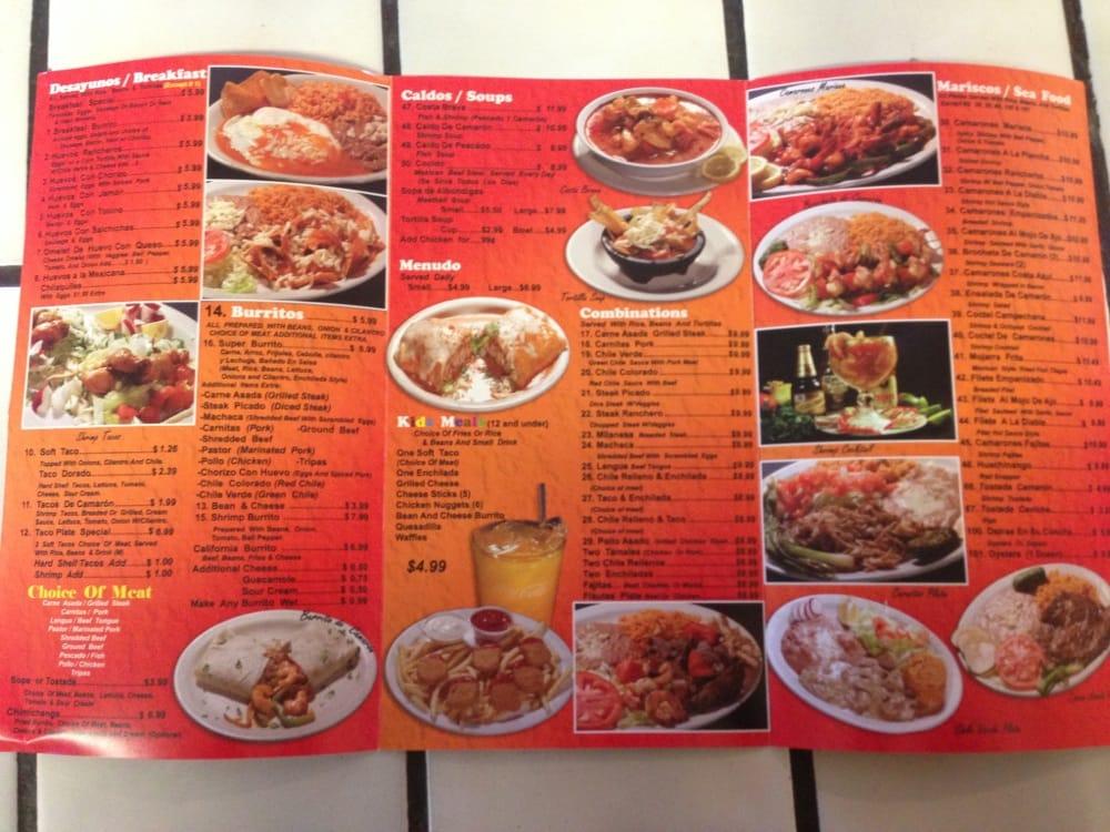 Menu at Chevo's Mexican Restaurant Inc, Apple Valley