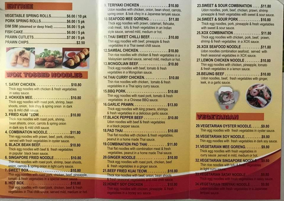 Menu at Magic Noodle Swansea restaurant, Swansea