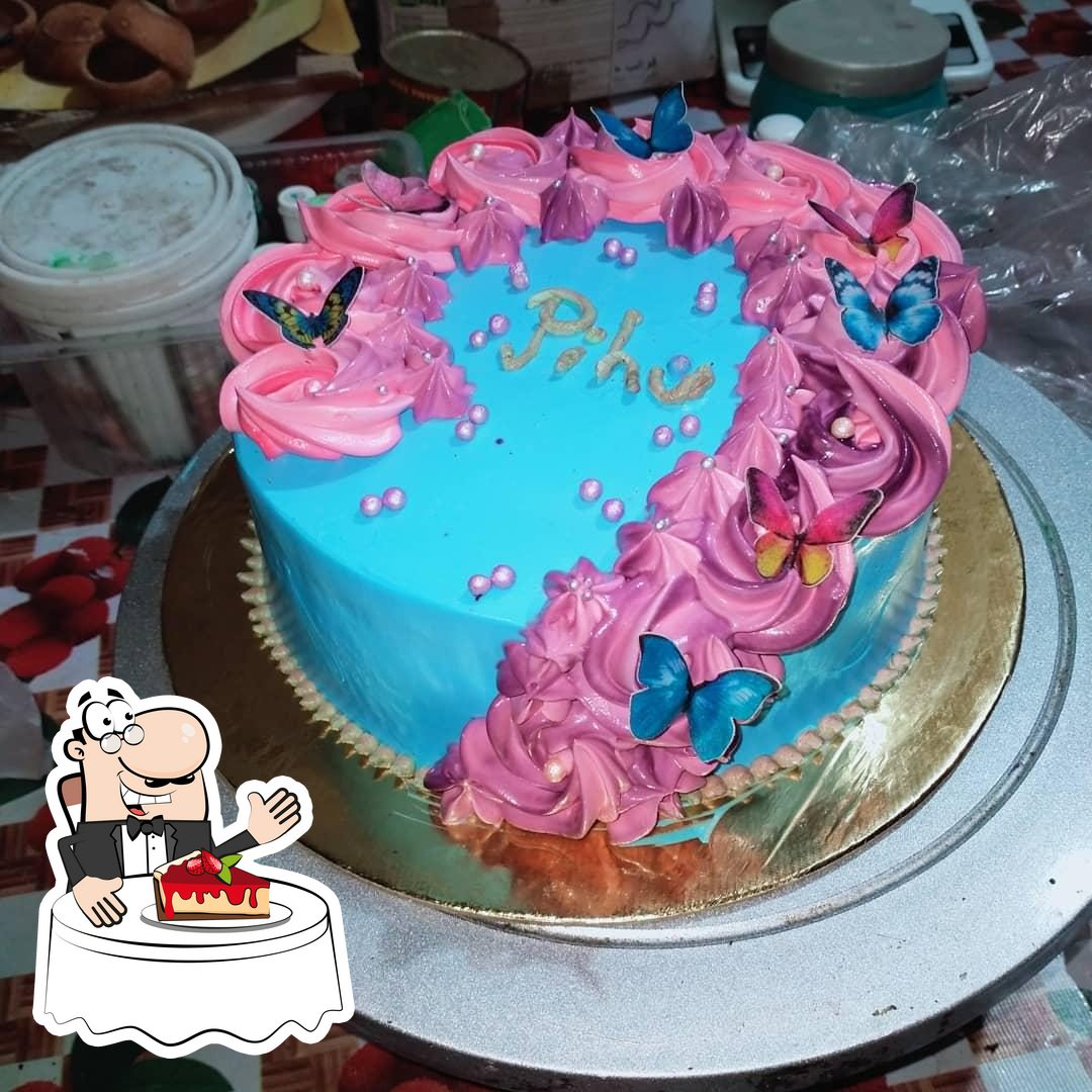 ❤️ Colorful Flowers Birthday Cake For Neelam