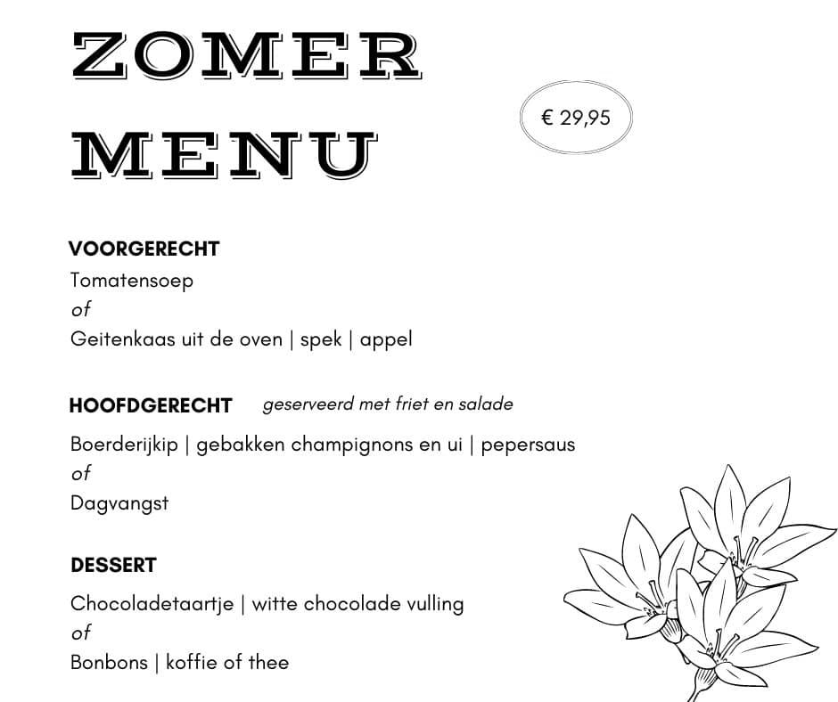 Speisekarte von Brasserie de Waard, Wilnis
