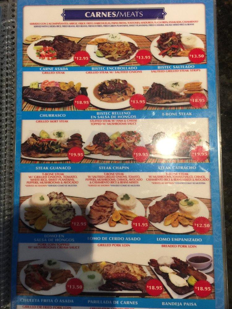 Menu at Pupusa Loca of Paterson restaurant, Paterson