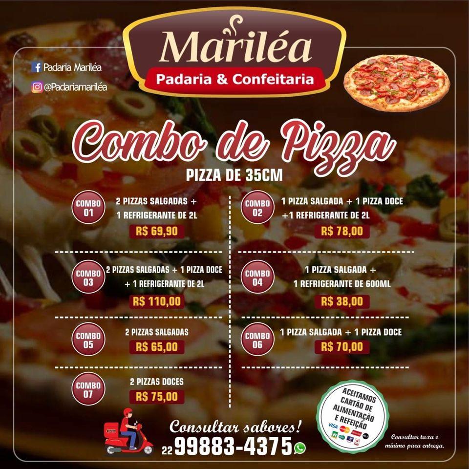 Padaria Mariléa - Rua Niterói cardápio