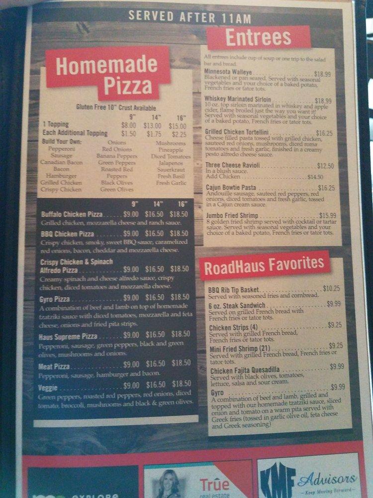 Menu at Henderson Road Haus restaurant, Henderson, 510 Main St