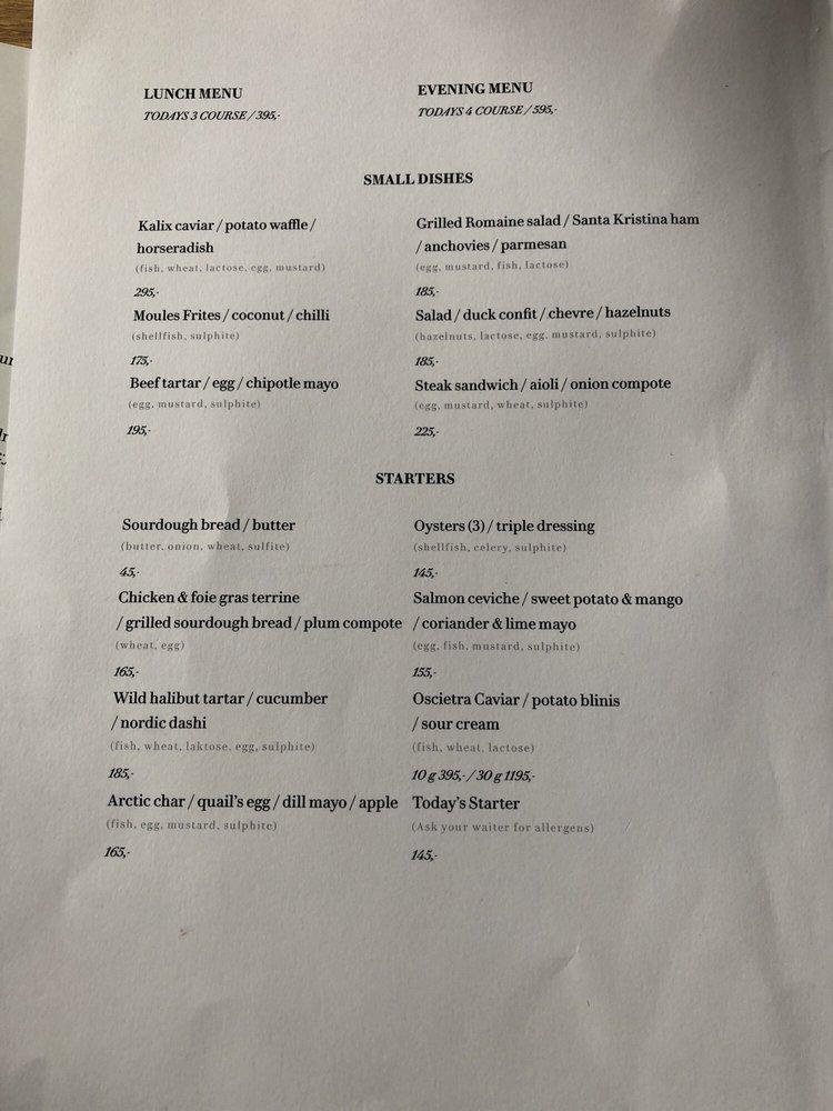 grand hotel oslo room service menu prices