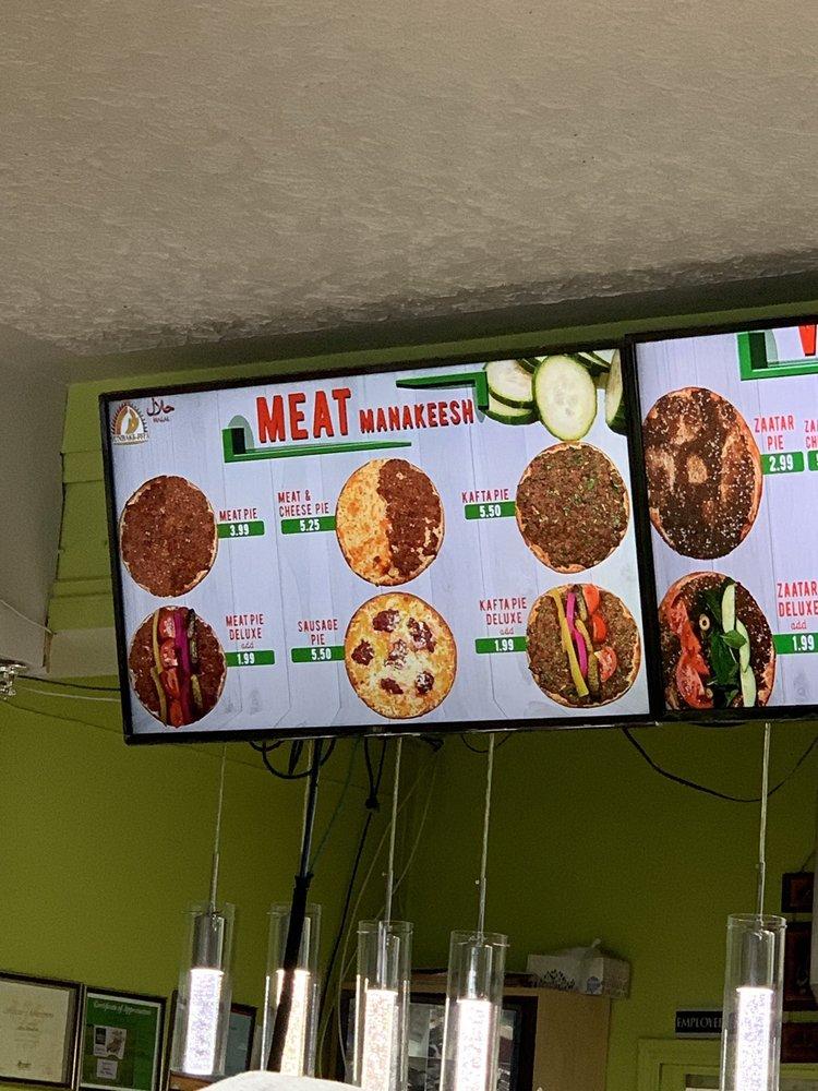Menu at Sunbake Pita Bakery, Edmonton