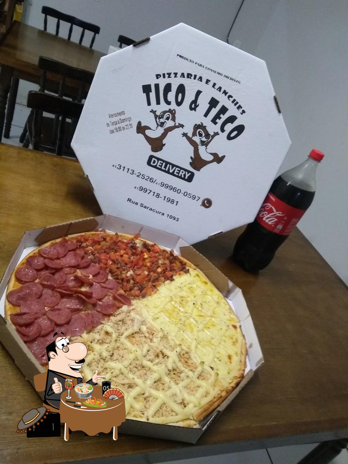 Tico e teco lanches e pizzaria