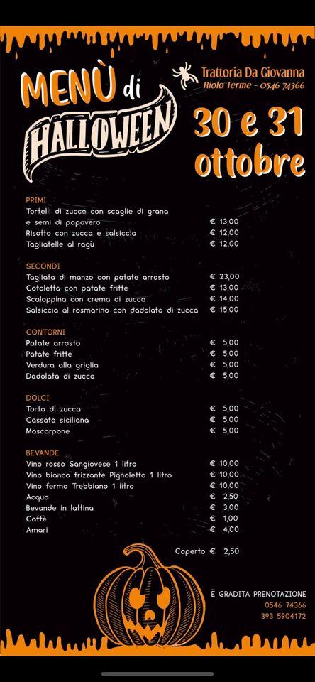 Menu di Trattoria Da Giovanna 