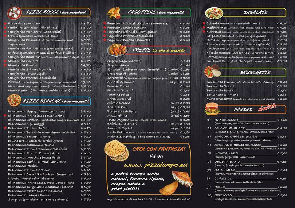 Menu di PizzaLampo 