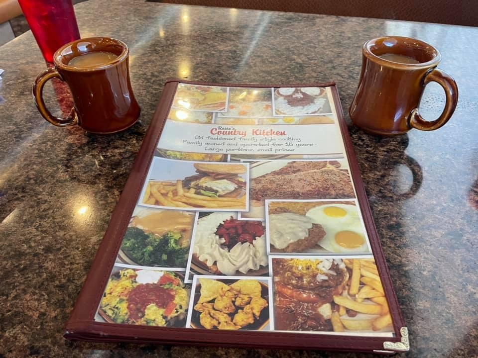 Menu at Rosie's Country Kitchen restaurant, Rancho Cordova, Folsom Blvd