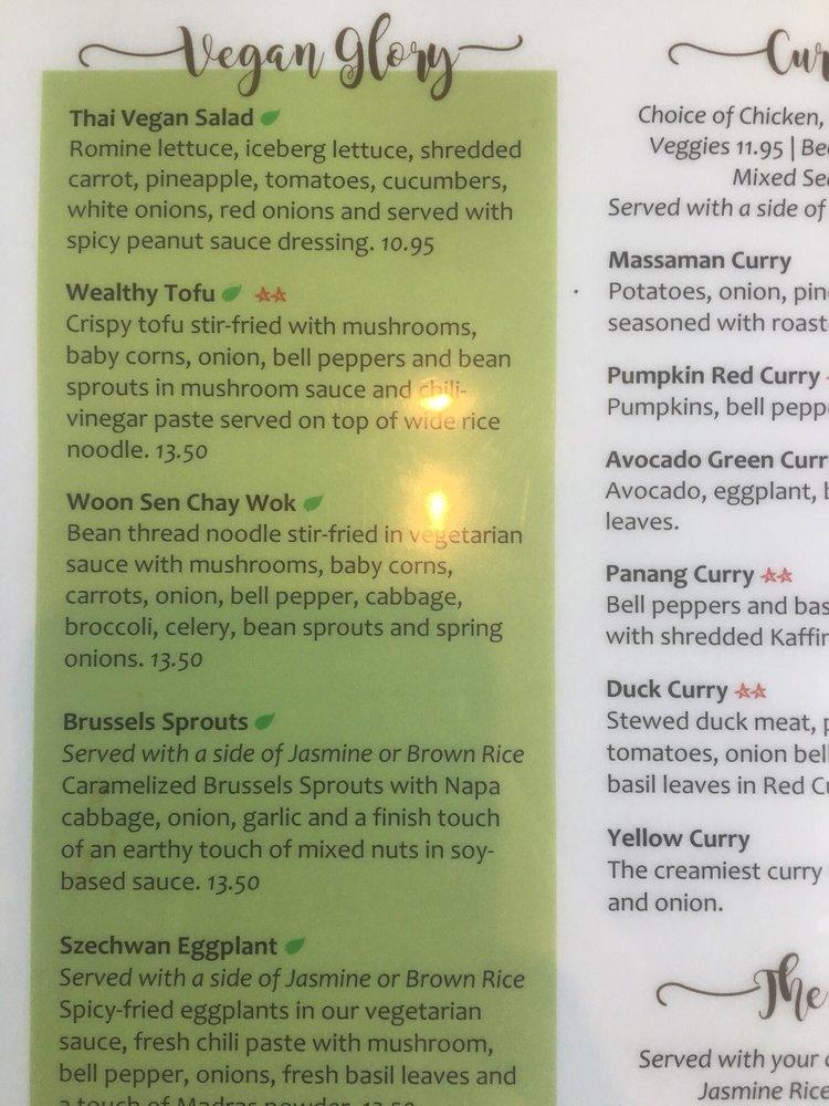 Carta del restaurante Archa Nine Thai Kitchen Old Todds Road, Lexington