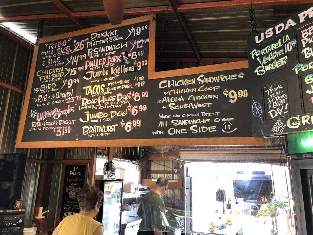 Menu at Meaty's Roadhouse BBQ & Sausage Shack, Bay City