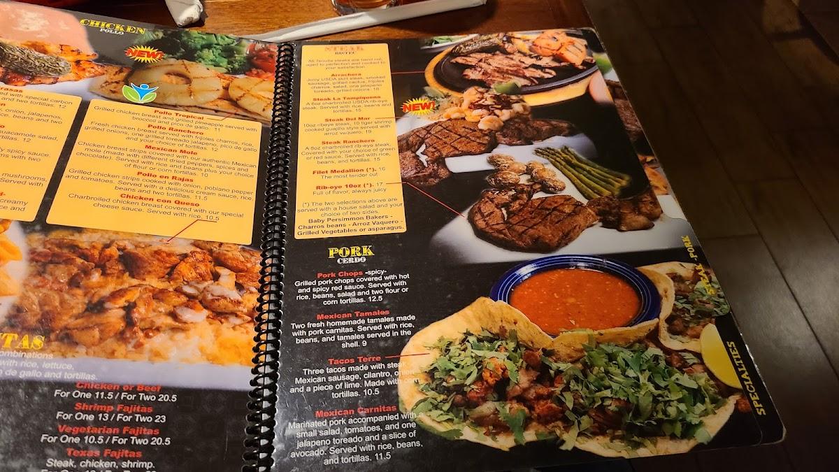 Menu at Tequilas Bar & Grill, Hendersonville