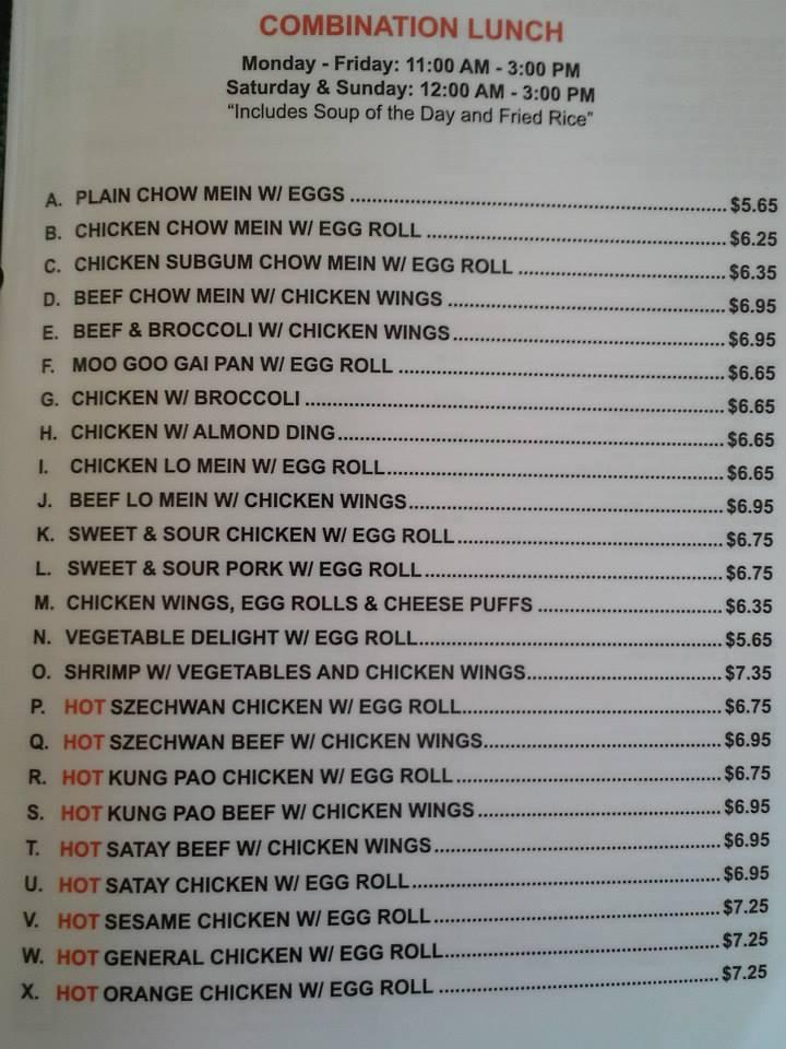 Menu at Viet Noodles restaurant, New Brighton