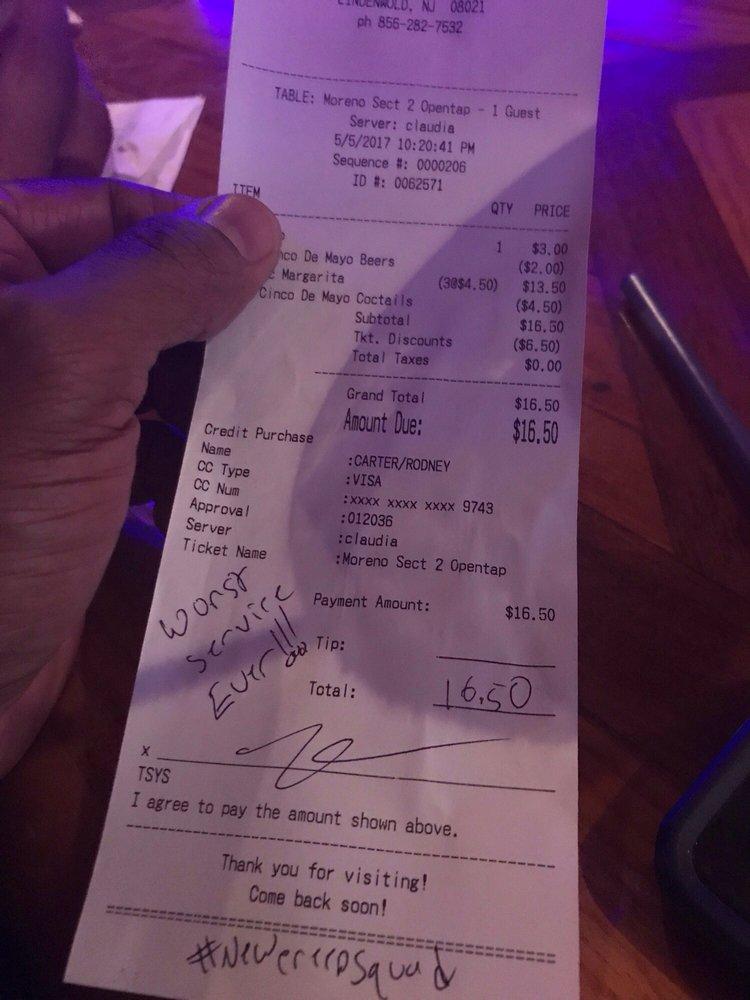 Menu at Don Tequila Bar and Restaurant, Lindenwold