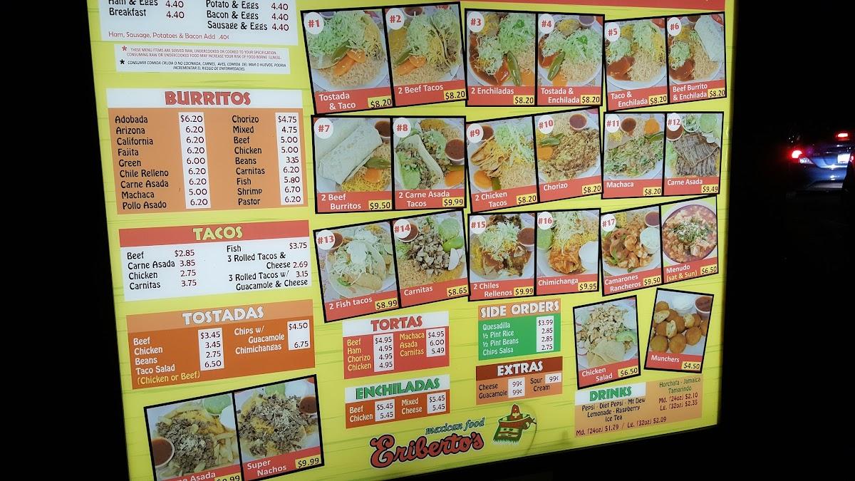 Eribertos mexican food