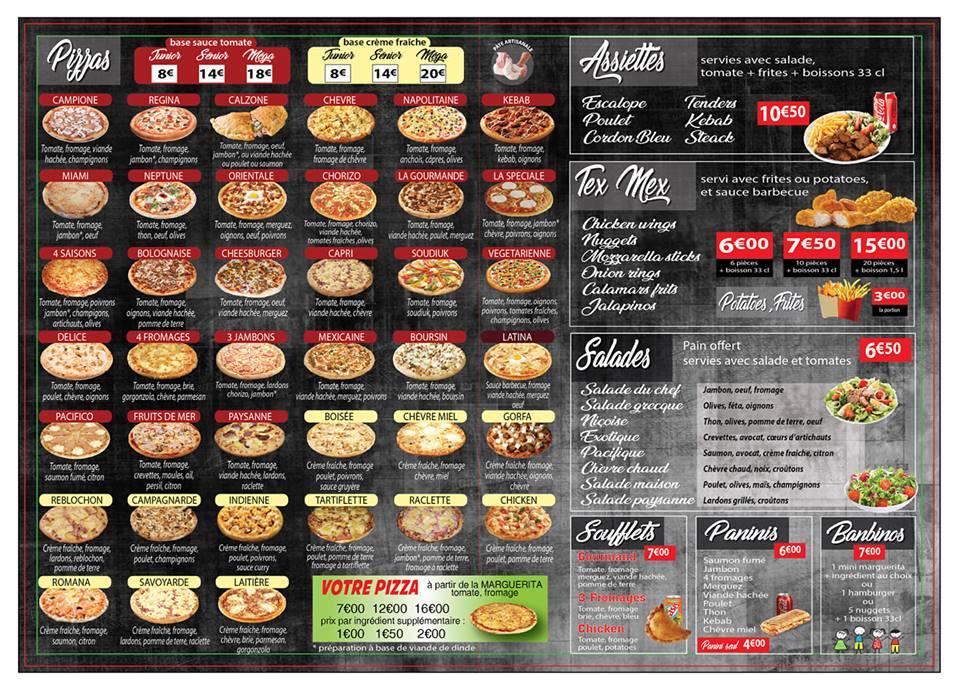 Menu at Restaurant SainteSophie, Roanne