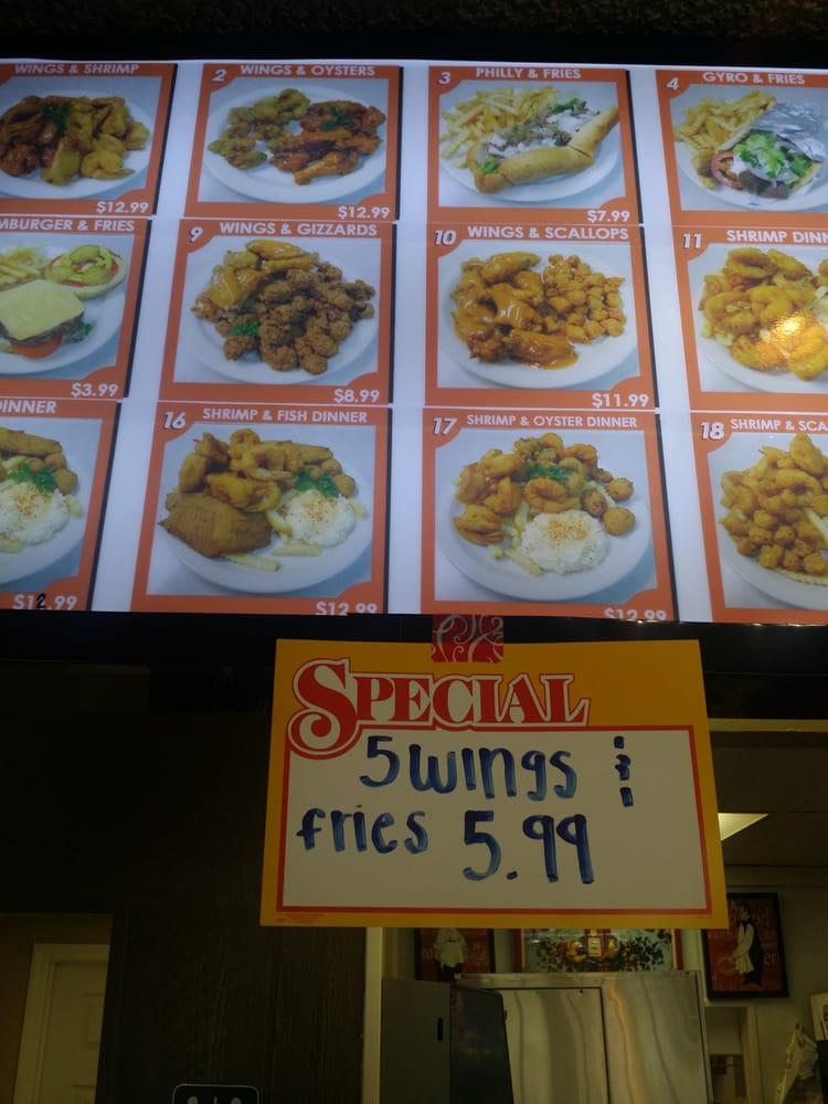 Menu at Tunis Seafood, Wings & Subs restaurant, Jacksonville, University Blvd S