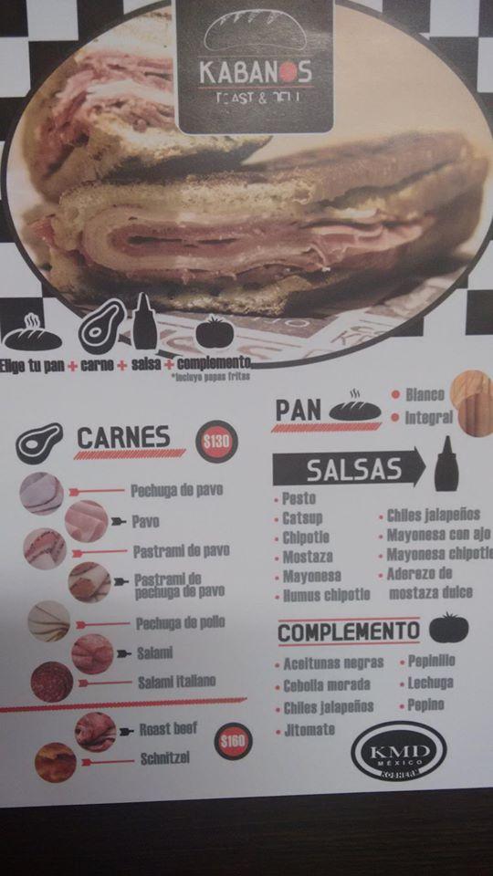 Menu at Terraza Cafe KMD, Mexico City