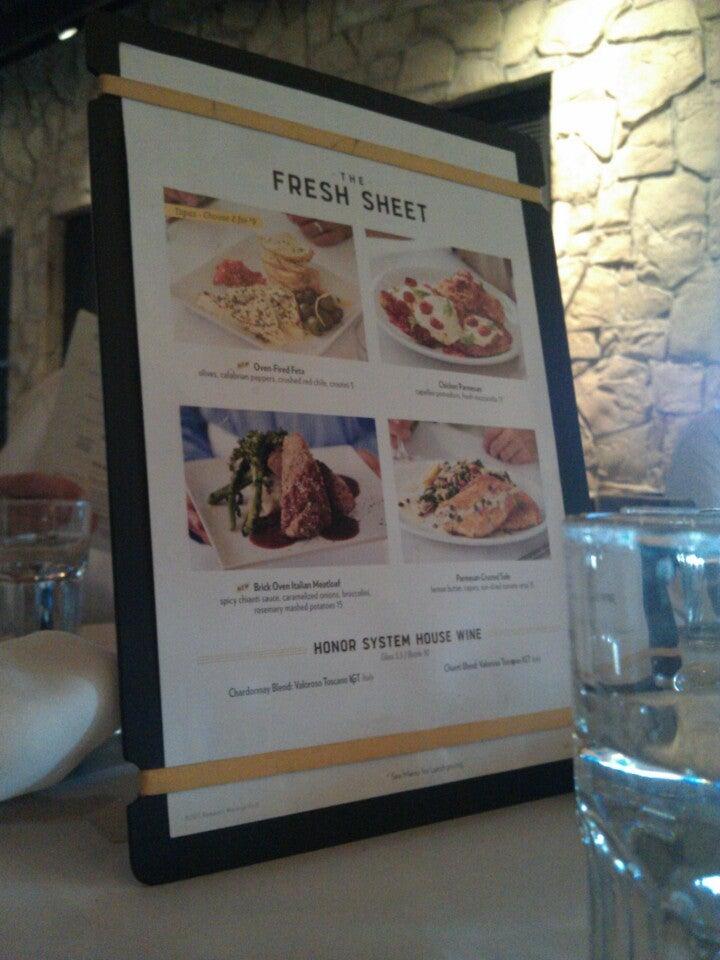 Menu at Romano's Macaroni Grill restaurant, North Olmsted, Country Club
