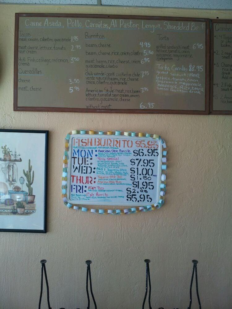 Menu at Salsa's Taqueria Mammoth Lakes restaurant, Mammoth Lakes