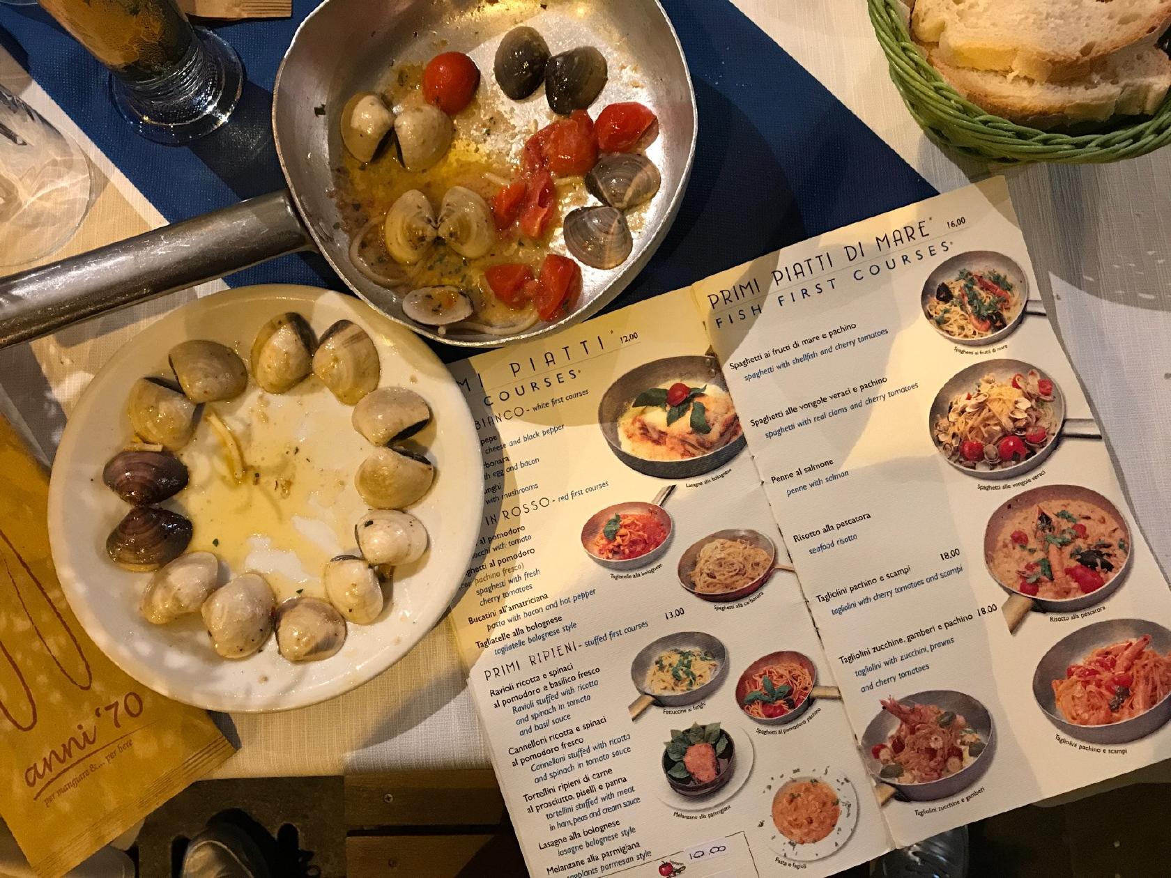 Menu di Anni 70 