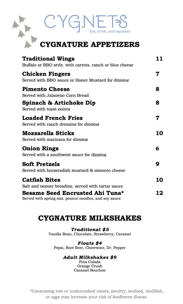 Menu at Restaurant, Lottsburg