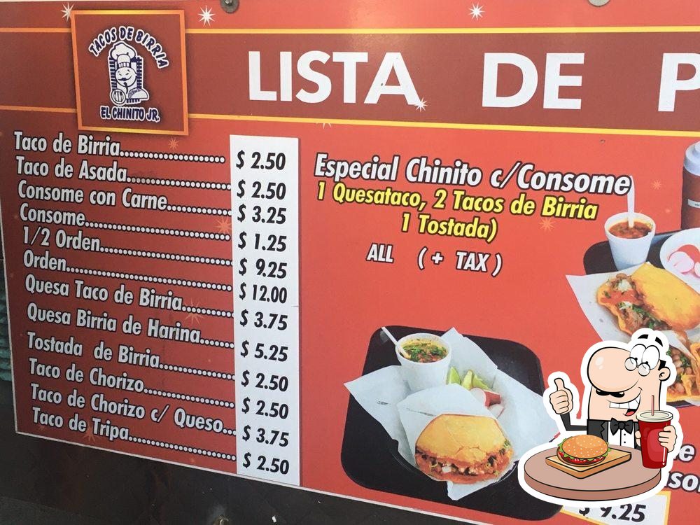 Restaurante EL CHINITO JR tacos del birria, Chula Vista, 625 H St - Carta  del restaurante y opiniones